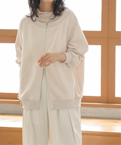 AMELY（エミリー）の「2Way ダブルジップトップス（その他トップス・レディース・杢グレー/ブラック/ベージュ・フリー）」の5枚目の写真