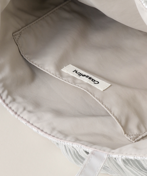 JOINT WORKS（ジョイントワークス）の「Casselini/キャセリーニ プリーツフリルトート（トートバッグ・レディース・ブルー/シルバー/ブラック・FREE）」の4枚目の写真