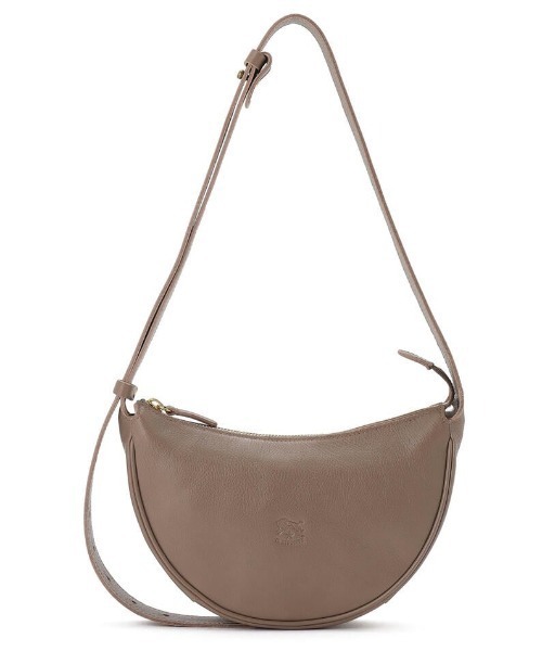 IL BISONTE(イルビゾンテ)の「IL BISONTE / ORIGINAL LEATHER / クロスボディバッグ(ショルダーバッグ・レディース・グレー/ダークブラウン/ブラック/ライトブラウン/ナチュラル・FREE)」の2枚目の写真