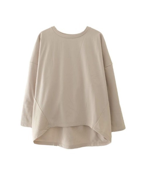 aquagarage（アクアガレージ）の「裏起毛コクーンカットソー（Tシャツ/カットソー・レディース・ダークグレー/グレイッシュベージュ/ブラック・L/M）」の16枚目の写真