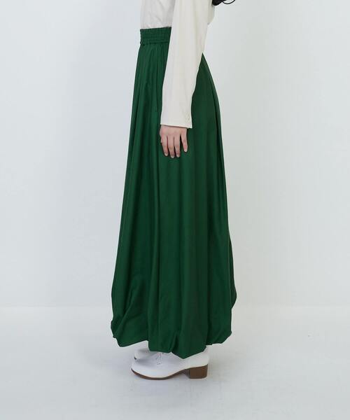 LOISIR（ロワズィール）の「コットンバルーンスカート（スカート・レディース・グリーン/キナリ・MT/M）」の14枚目の写真