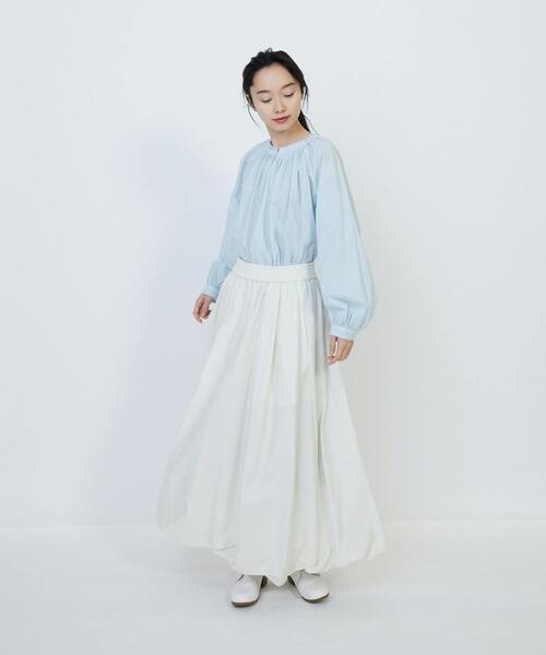 LOISIR（ロワズィール）の「コットンバルーンスカート（スカート・レディース・グリーン/キナリ・MT/M）」の18枚目の写真