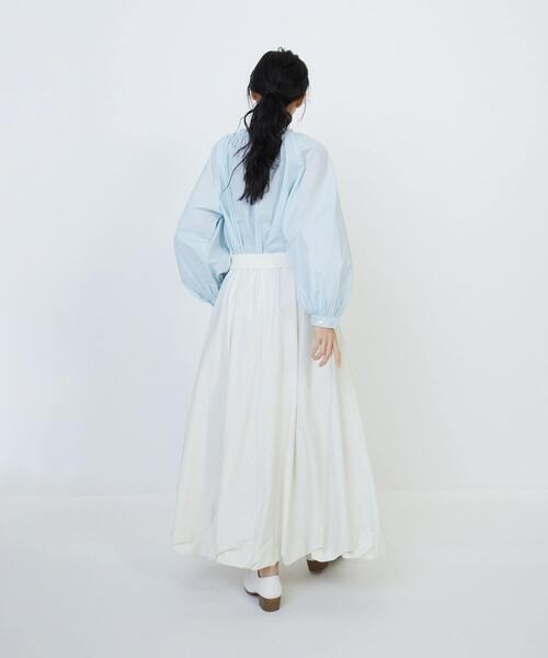 LOISIR（ロワズィール）の「コットンバルーンスカート（スカート・レディース・グリーン/キナリ・MT/M）」の20枚目の写真