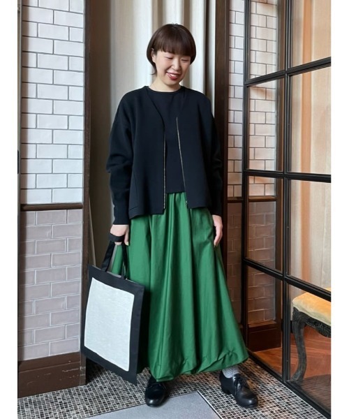 LOISIR（ロワズィール）の「コットンバルーンスカート（スカート・レディース・グリーン/キナリ・MT/M）」の4枚目の写真