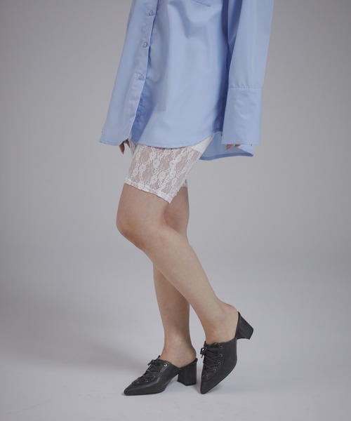 ENVYM(アンビー)の「レースレギンス(その他パンツ・レディース・ブラック/ホワイト・FREE)」の11枚目の写真