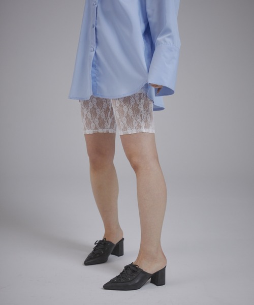 ENVYM(アンビー)の「レースレギンス(その他パンツ・レディース・ブラック/ホワイト・FREE)」の12枚目の写真