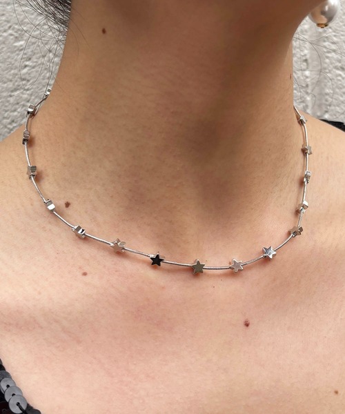 Casselini(キャセリーニ)の「Casselini(キャセリーニ)メタルスターネックレス(ネックレス・レディース・シルバー・FREE)」の1枚目の写真