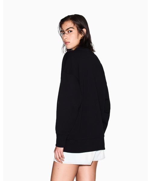 ARMANI EXCHANGE（アルマーニエクスチェンジ）の「【A|X アルマーニ エクスチェンジ】ビッグロゴ クルーネックスウェットプルオーバー（スウェット・レディース・ホワイト/ブラック・X-SMALL/SMALL/MEDIUM/LARGE）」の3枚目の写真