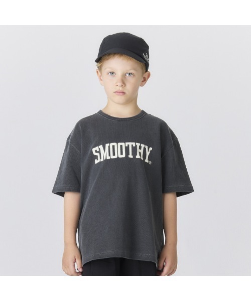 Smoothy（スムージー）の「Smoothy SMOOTHY Logo Tee / スムージー スムージーロゴTシャツ（Tシャツ/カットソー・キッズ・ホワイト/ベージュ/ブラック・SMALL/MEDIUM/LARGE/X-LARGE）」の3枚目の写真