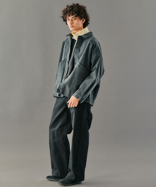 Bshop（ビショップ）の「7115 by SZEKI | シャツジャケット MEN（カバーオール・メンズ・ベージュ系その他/ブラック・L）」の10枚目の写真