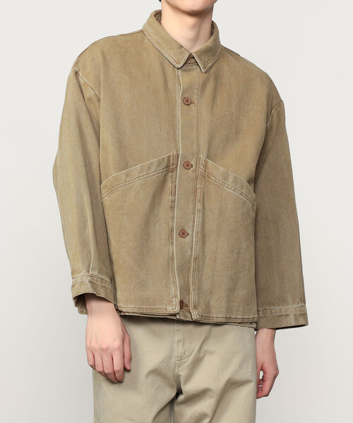 Bshop（ビショップ）の「7115 by SZEKI | シャツジャケット MEN（カバーオール・メンズ・ベージュ系その他/ブラック・L）」の6枚目の写真