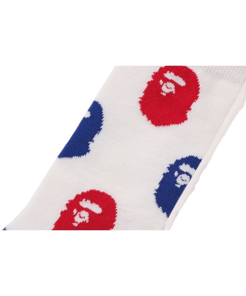 A BATHING APE(アベイシングエイプ)の「APE HEAD SOCKS(ソックス/靴下・キッズ・グリーン/ブルー/ブラック・MEDIUM/LARGE/SMALL)」の6枚目の写真