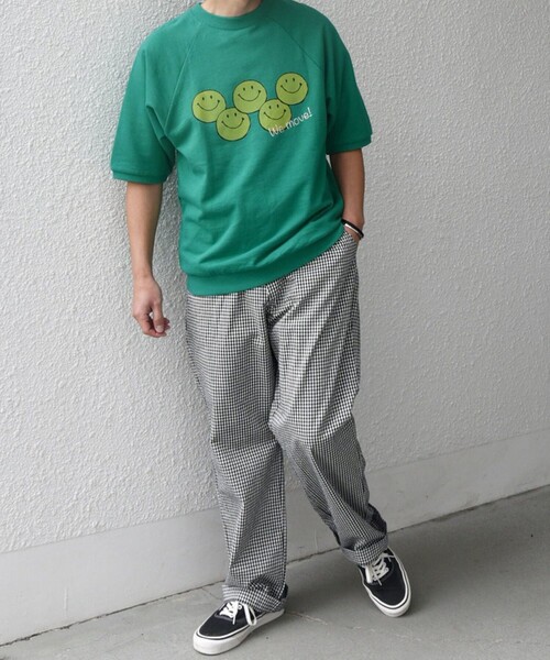 SHIPS any(シップス エニィ)の「【SHIPS any別注】athletic wear MASON: スマイルマーク/刺繍 スウェット Tシャツ◇(Tシャツ/カットソー・メンズ・オレンジ/ダークグレー/ライトブルー/グレー/グリーン・SMALL/MEDIUM/LARGE)」の21枚目の写真