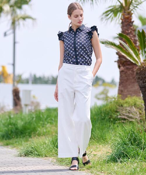 ドレステリア（DRESSTERIOR）/【大人百花春号掲載 モデル美香さん着用】オーバーラップウィングスリーブブラウス セール】【大人百花春号掲載 モデル美香さん着用】オーバーラップ