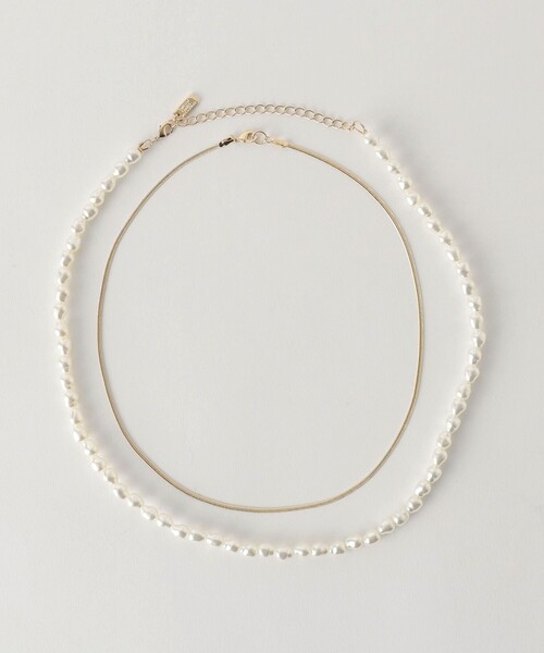 green label relaxing（グリーンレーベルリラクシング）の「3連 ネックレス（ネックレス・レディース・シルバー/ゴールド・FREE）」の8枚目の写真