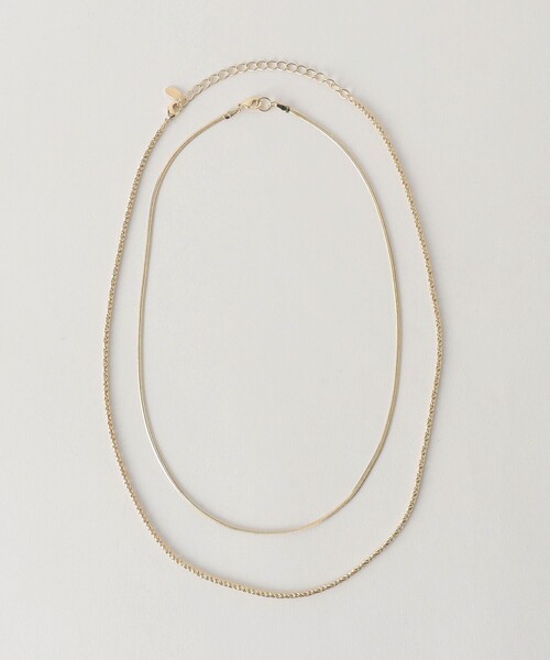 green label relaxing（グリーンレーベルリラクシング）の「3連 ネックレス（ネックレス・レディース・シルバー/ゴールド・FREE）」の9枚目の写真