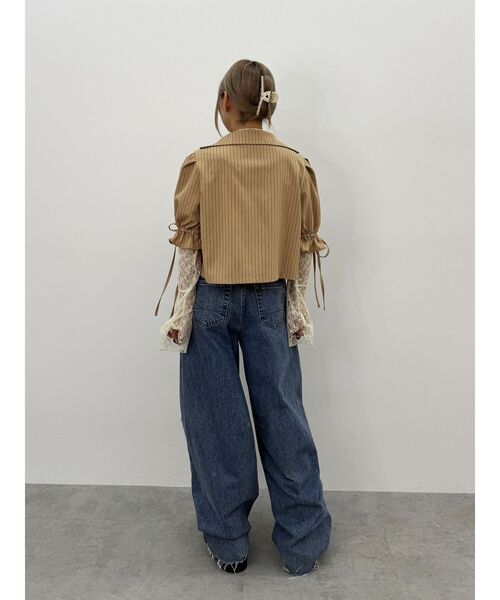 jouetie（ジュエティ）の「【FRUITSZIPPER鎮西寿々歌】クロップドジャケット（テーラードジャケット・レディース・ベージュ・MEDIUM）」の6枚目の写真