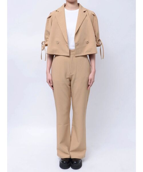 jouetie（ジュエティ）の「【FRUITSZIPPER鎮西寿々歌】クロップドジャケット（テーラードジャケット・レディース・ベージュ・MEDIUM）」の18枚目の写真