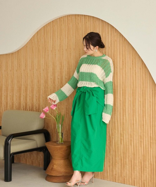 2025SS】腰巻風ロングスカート（スカート）｜Edit Sheen（エディット