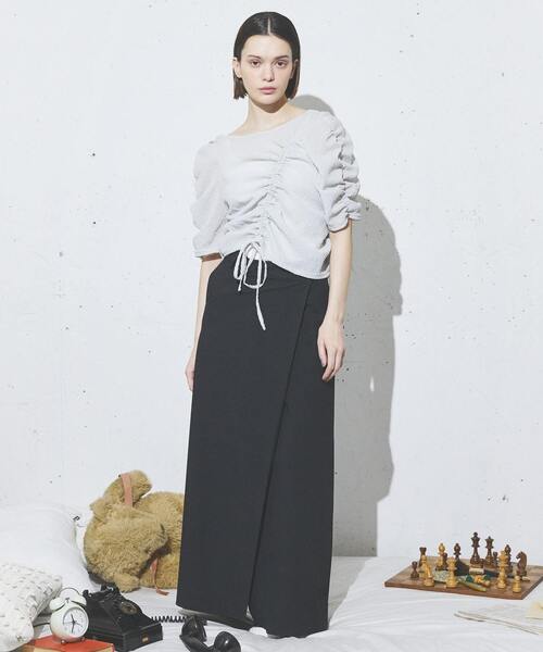 CONVERSE TOKYO（コンバーストウキョウ）の「【HL】ASYMMETRY SKIRT(SET UP)（スカート・レディース・グレー/ブラック/ベージュ・SMALL/MEDIUM）」の10枚目の写真