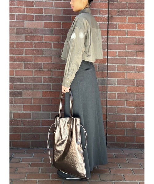 CONVERSE TOKYO（コンバーストウキョウ）の「【HL】ASYMMETRY SKIRT(SET UP)（スカート・レディース・グレー/ブラック/ベージュ・SMALL/MEDIUM）」の14枚目の写真