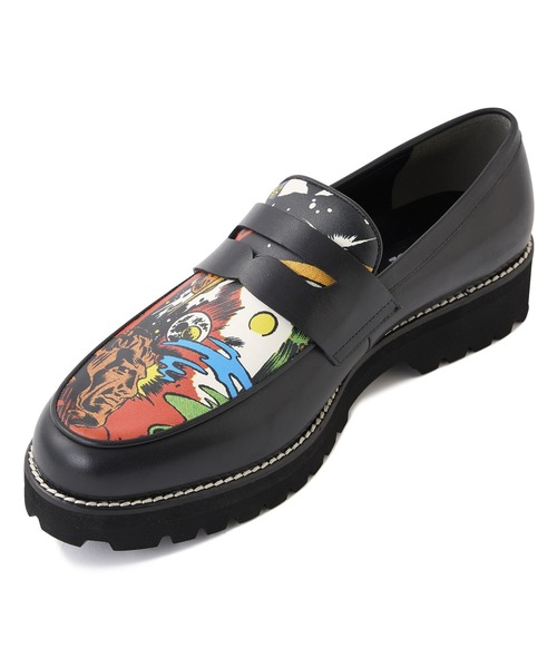 XLARGE オリジナルコミック柄 ローファー 太めパンツと相性抜群 XLARGE COMIC LOAFER（ローファー）｜XLARGE（エクストララージ