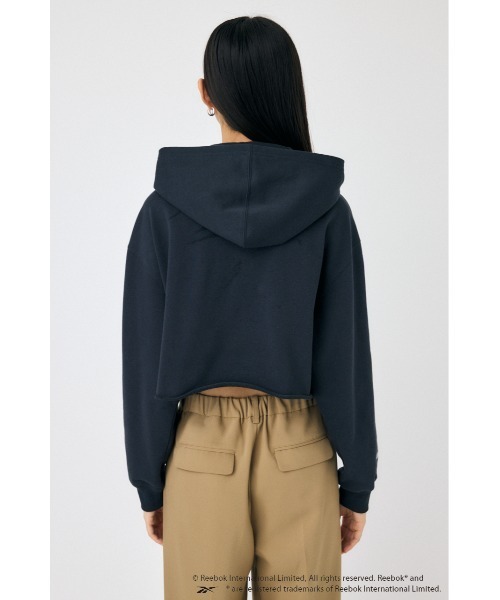 MOUSSY(マウジー)の「REEBOK CUT OFF フ―ディー(スウェット・レディース・ネイビー/ブラック/オフホワイト・FREE)」の12枚目の写真