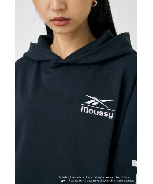 MOUSSY(マウジー)の「REEBOK CUT OFF フ―ディー(スウェット・レディース・ネイビー/ブラック/オフホワイト・FREE)」の13枚目の写真