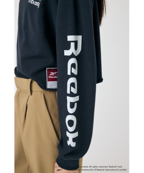MOUSSY(マウジー)の「REEBOK CUT OFF フ―ディー(スウェット・レディース・ネイビー/ブラック/オフホワイト・FREE)」の17枚目の写真