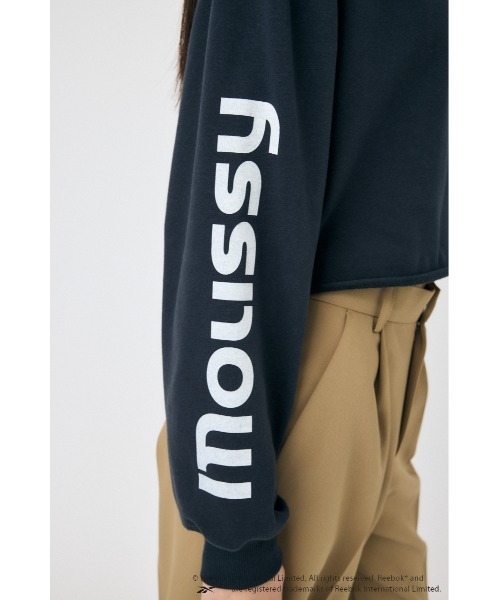 MOUSSY(マウジー)の「REEBOK CUT OFF フ―ディー(スウェット・レディース・ネイビー/ブラック/オフホワイト・FREE)」の18枚目の写真