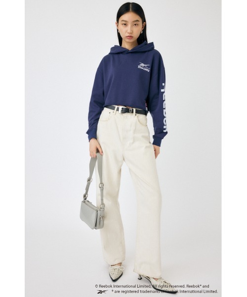 MOUSSY(マウジー)の「REEBOK CUT OFF フ―ディー(スウェット・レディース・ネイビー/ブラック/オフホワイト・FREE)」の22枚目の写真