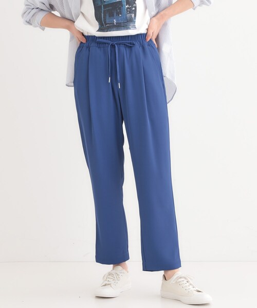 SHOO・LA・RUE(シューラルー)の「【ひんやり/UV/S-LL】さらさらぷるん イージーテーパードパンツ(その他パンツ・レディース・オレンジ/ブルー/カーキ/ベージュ/ブラック/グリーン/ブラウン系その他・04/05/10/01/03/02)」の6枚目の写真