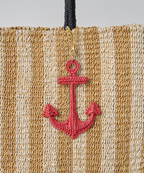 BEARDSLEY(ビアズリー)の「ラタンチャーム付きアバカトート(かごバッグ・レディース・ブロンズ/ブラック・FREE)」の15枚目の写真