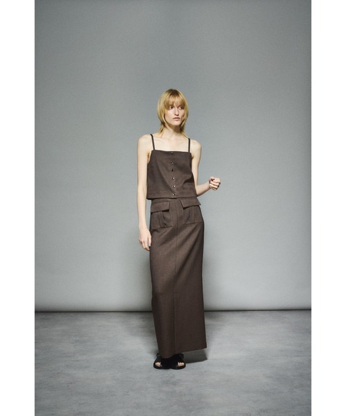 Tweed high waist cargo SK ツイードハイウエストカーゴスカート