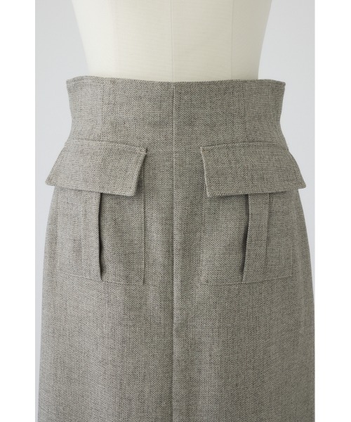 RIM.ARK(リムアーク)の「Tweed high waist cargo SK ツイードハイウエストカーゴスカート(スカート・レディース・グレイッシュベージュ/ブラウン/チャコールグレー・36/38)」の11枚目の写真