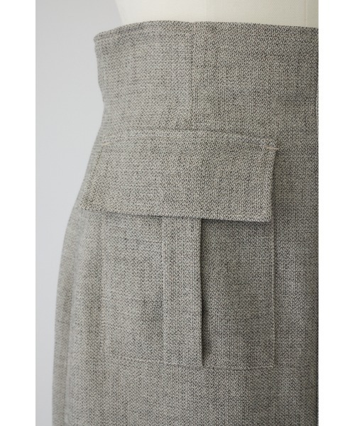 RIM.ARK(リムアーク)の「Tweed high waist cargo SK ツイードハイウエストカーゴスカート(スカート・レディース・グレイッシュベージュ/ブラウン/チャコールグレー・36/38)」の10枚目の写真
