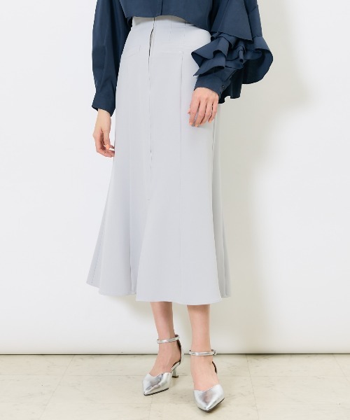 AND COUTURE（アンドクチュール）の「フロントZIPマーメイドスカート（スカート・レディース・ライトグレー/イエロー/ブラック・MEDIUM/SMALL）」の15枚目の写真