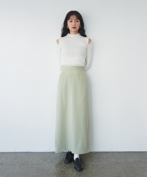 FMiBL(ファミル)の「ナロースカート(スカート・レディース・ブラック/ミント・FREE)」の9枚目の写真