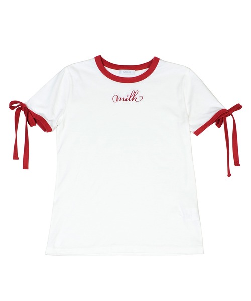 MILK（ミルク）の「Double Ribbon Tシャツ（Tシャツ/カットソー・レディース・B/A/C・FREE）」の3枚目の写真
