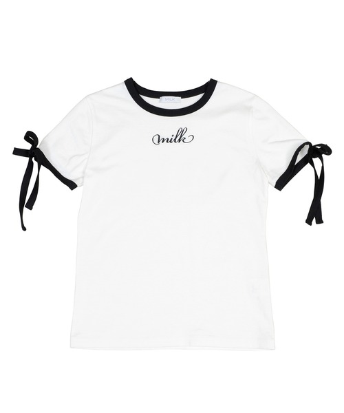MILK（ミルク）の「Double Ribbon Tシャツ（Tシャツ/カットソー・レディース・B/A/C・FREE）」の4枚目の写真