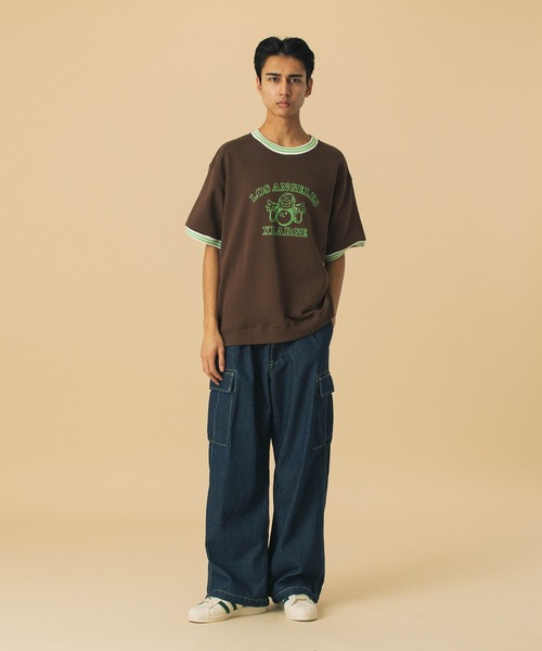 XLARGE（エクストララージ）の「COLOR STITCHED DENIM CARGO PANTS（デニムパンツ・メンズ・インディゴブルー/ブラック・30inch/32inch/34inch/36inch）」の18枚目の写真