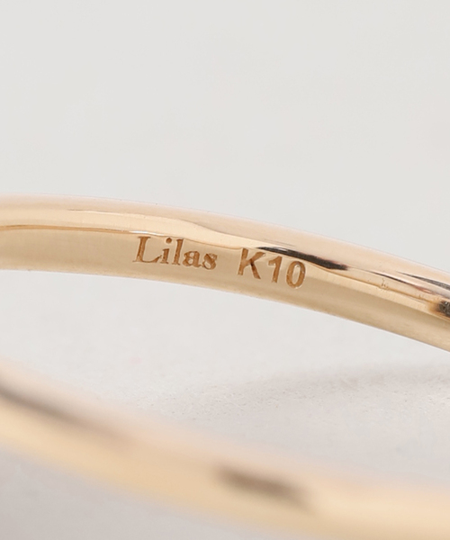Lilas(リラ)の「《WEB限定》スライスオニキススクエアリング K10(リング・レディース・ゴールド・11/13)」の12枚目の写真