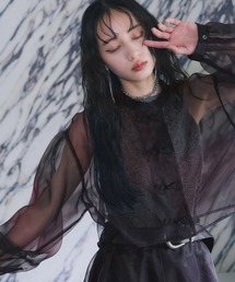 HARE | チャイナショートシアーシャツ(HARE)(シャツ/ブラウス)