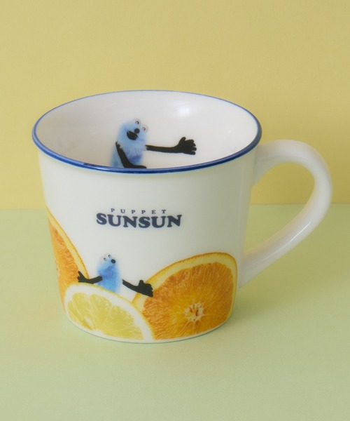 Paradise Picnic(パラダイスピクニック)の【パペットスンスン】 カラーラインマグ(グラス/マグカップ/タンブラー)