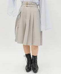 axes femme | Ｗベルトハーフワイドパンツ(その他パンツ)