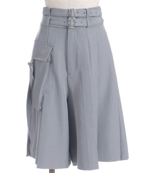 axes femme（アクシーズファム）の「Ｗベルトハーフワイドパンツ（その他パンツ・レディース・グレー/ブラック/ベージュ・FREE）」の12枚目の写真