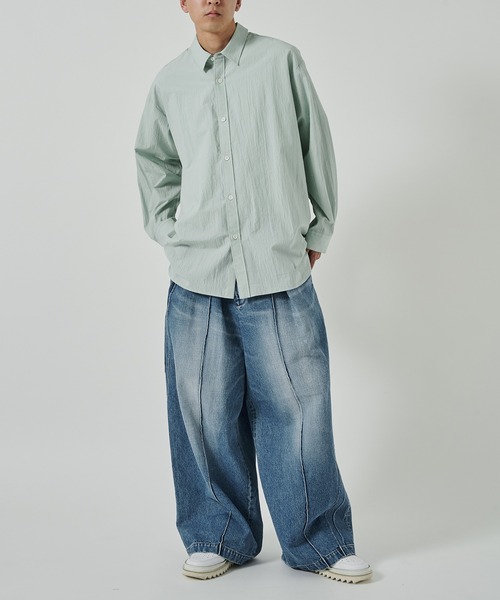 セール】【KHOKI】別注 Pleat-design denim pants（デニムパンツ