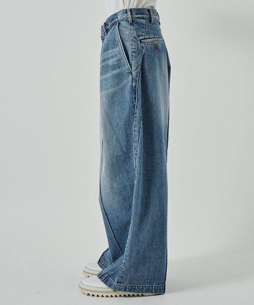 パンツ KHOKI Pleat-detail pants KHOKI（コッキ） Pleat-detail pants - 通販 – process