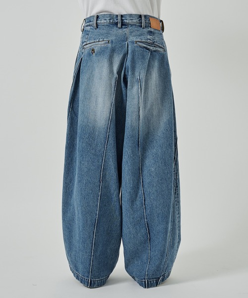 KHOKI】別注 Pleat-design denim pants（デニムパンツ）｜KHOKI