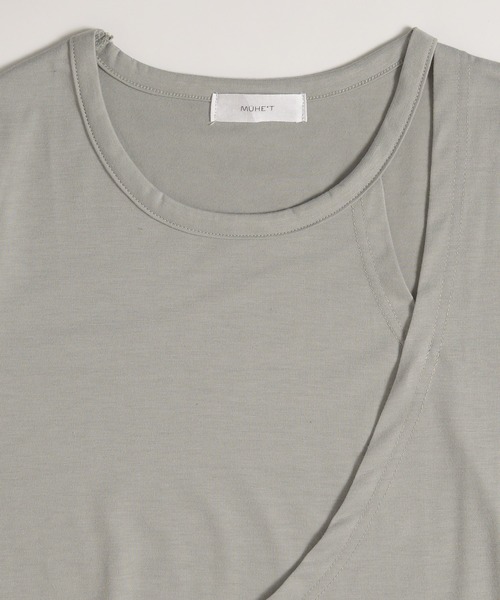 MUHET(ミュエータ)の「design long sleeve t-shirt / デザインロンT(Tシャツ/カットソー・レディース・ネイビー/ピンク/グレイッシュベージュ・FREE)」の19枚目の写真